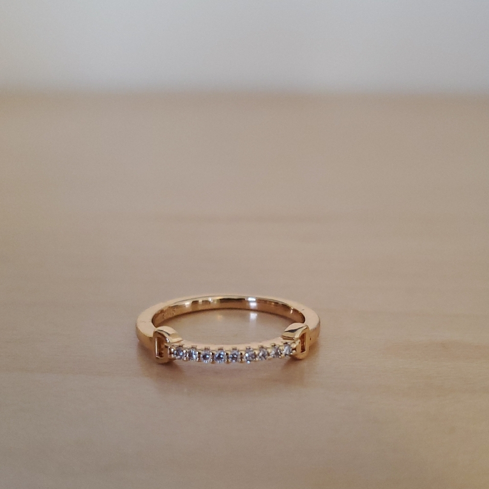 Pretty Bird Gold Plated Ring with Sparkling Accents